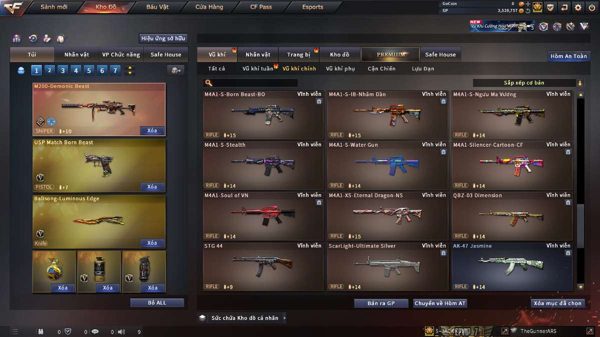 shop acc cf uy tin gia re